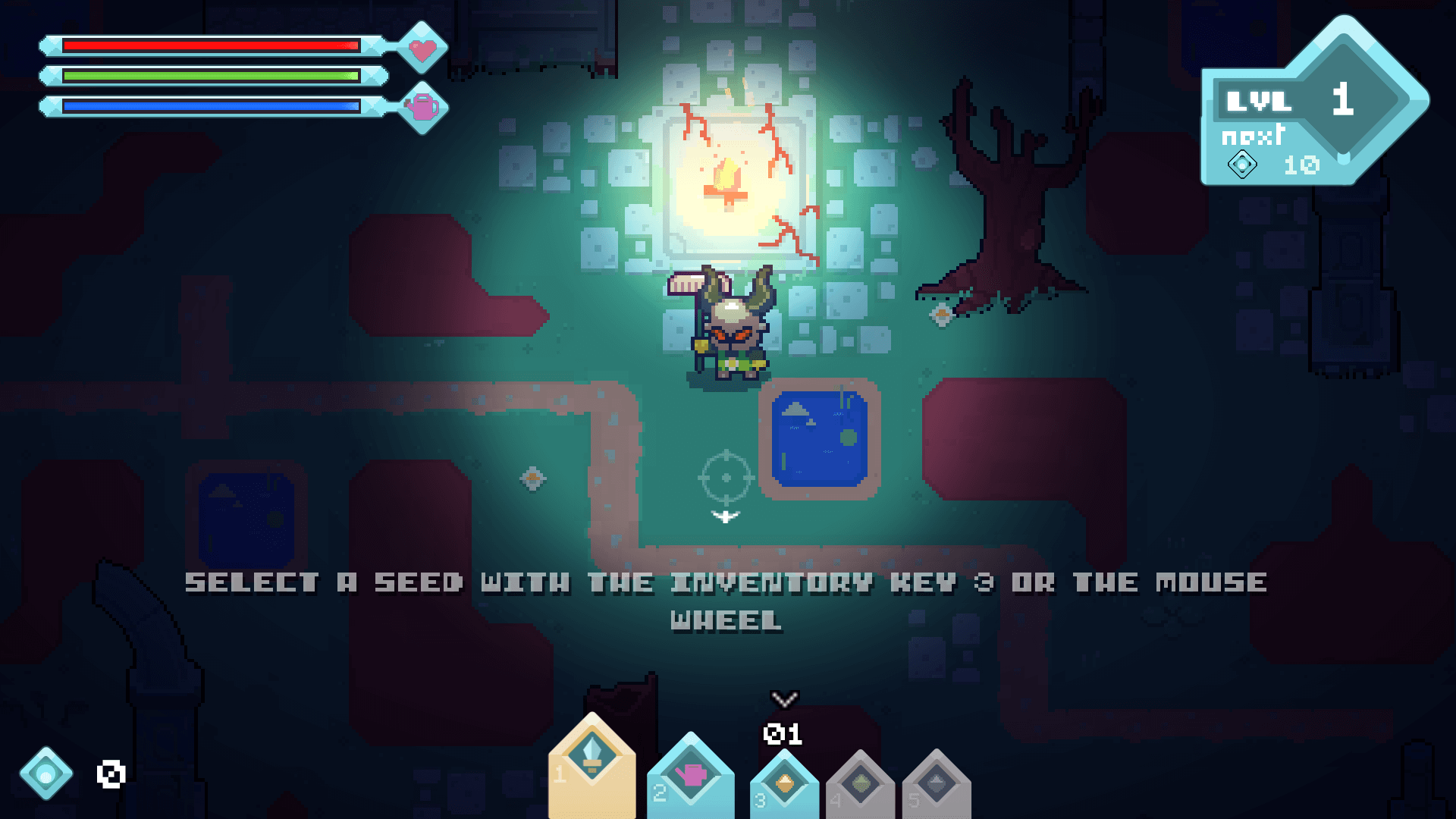 Dark Soil gameplay showing plant warriors fighting undead enemies3