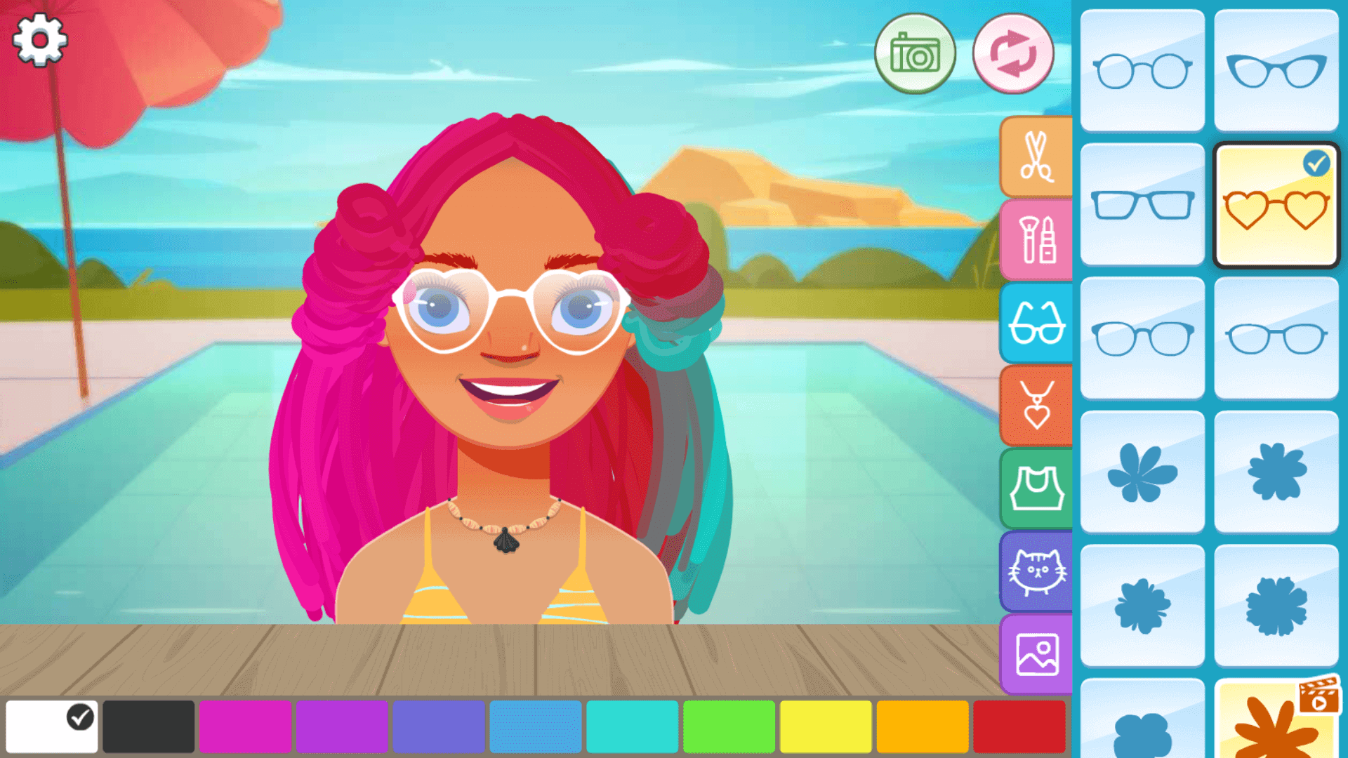 Diva Hair Salon game – wash, cut, and style realistic hair