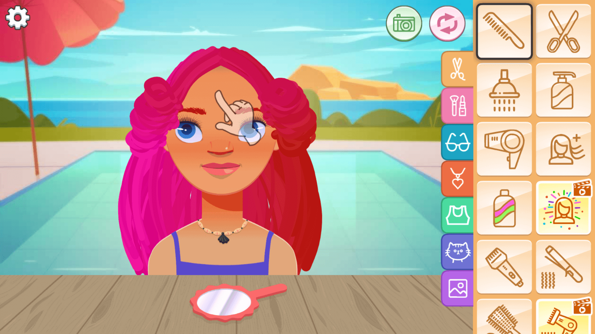 Diva Hair Salon game – wash, cut, and style realistic hair1
