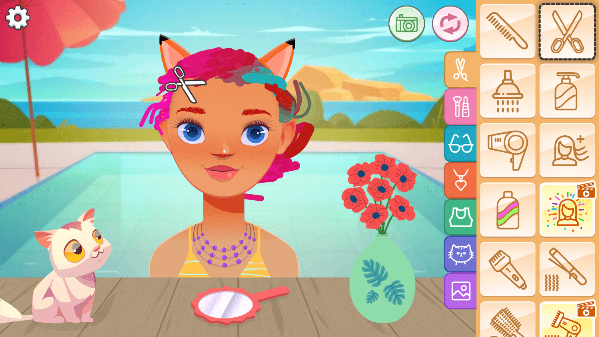 Diva Hair Salon game – wash, cut, and style realistic hair5