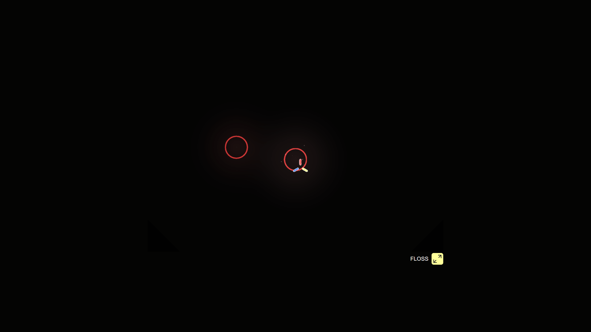 Floss Shooter gameplay screenshot with colorful targets