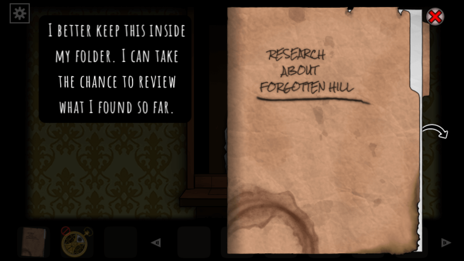 Forgotten Hill Disillusion The Library gameplay – solving puzzles in dark horror setting2