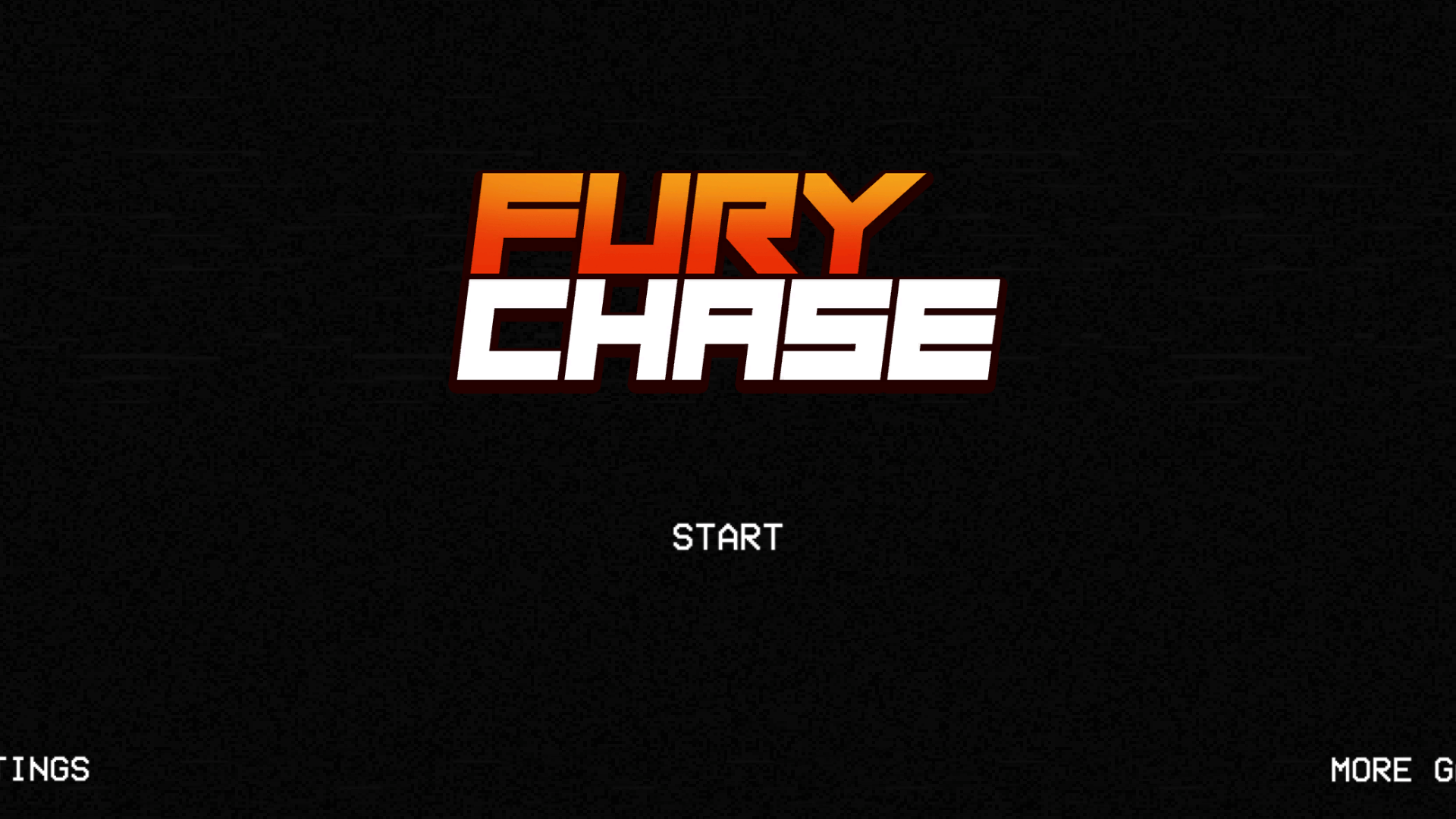 Fury Chase gameplay screenshot showing high-speed car chase and explosions