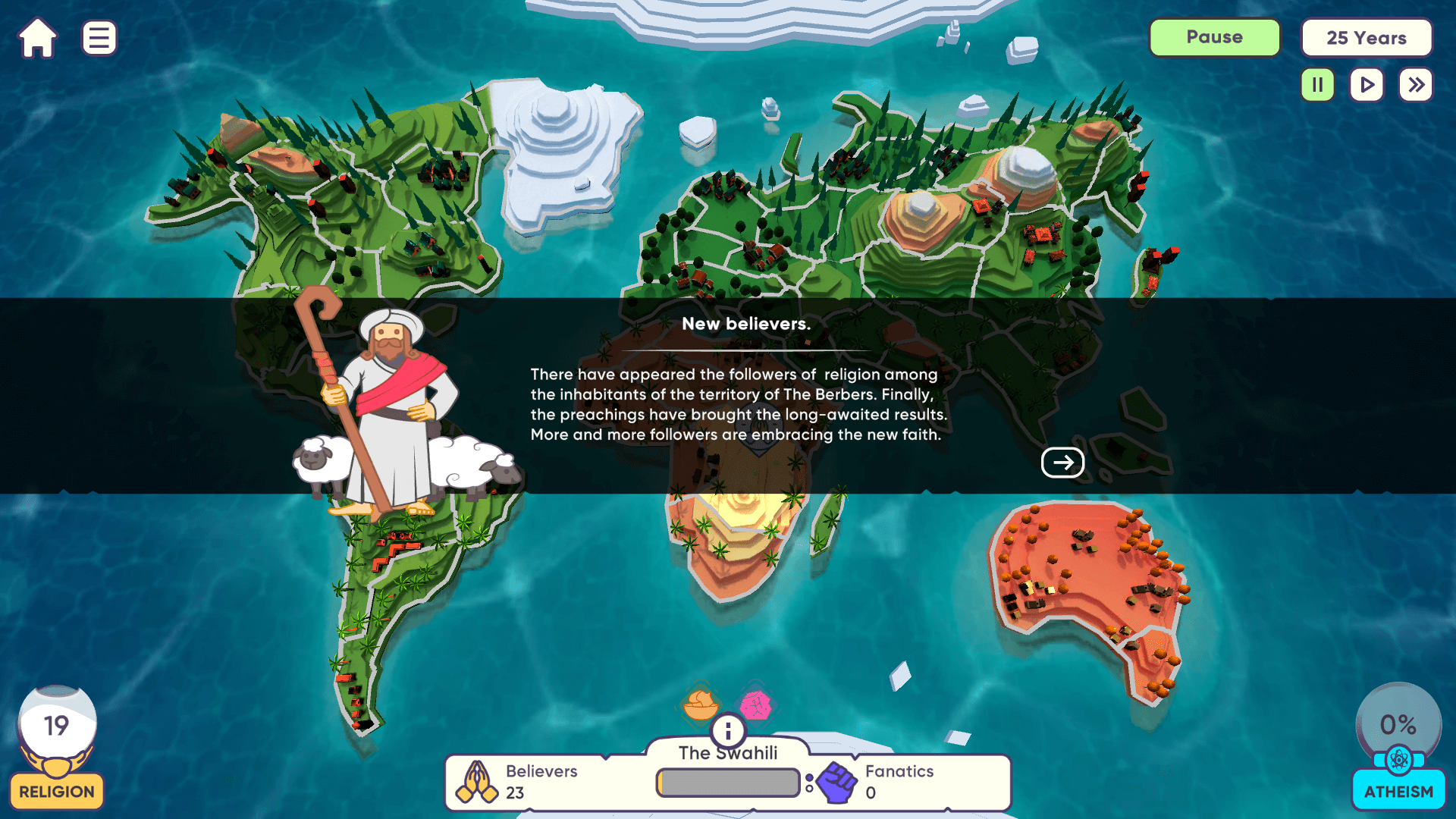 God Simulator character unleashing lightning storms and earthquakes over a city2