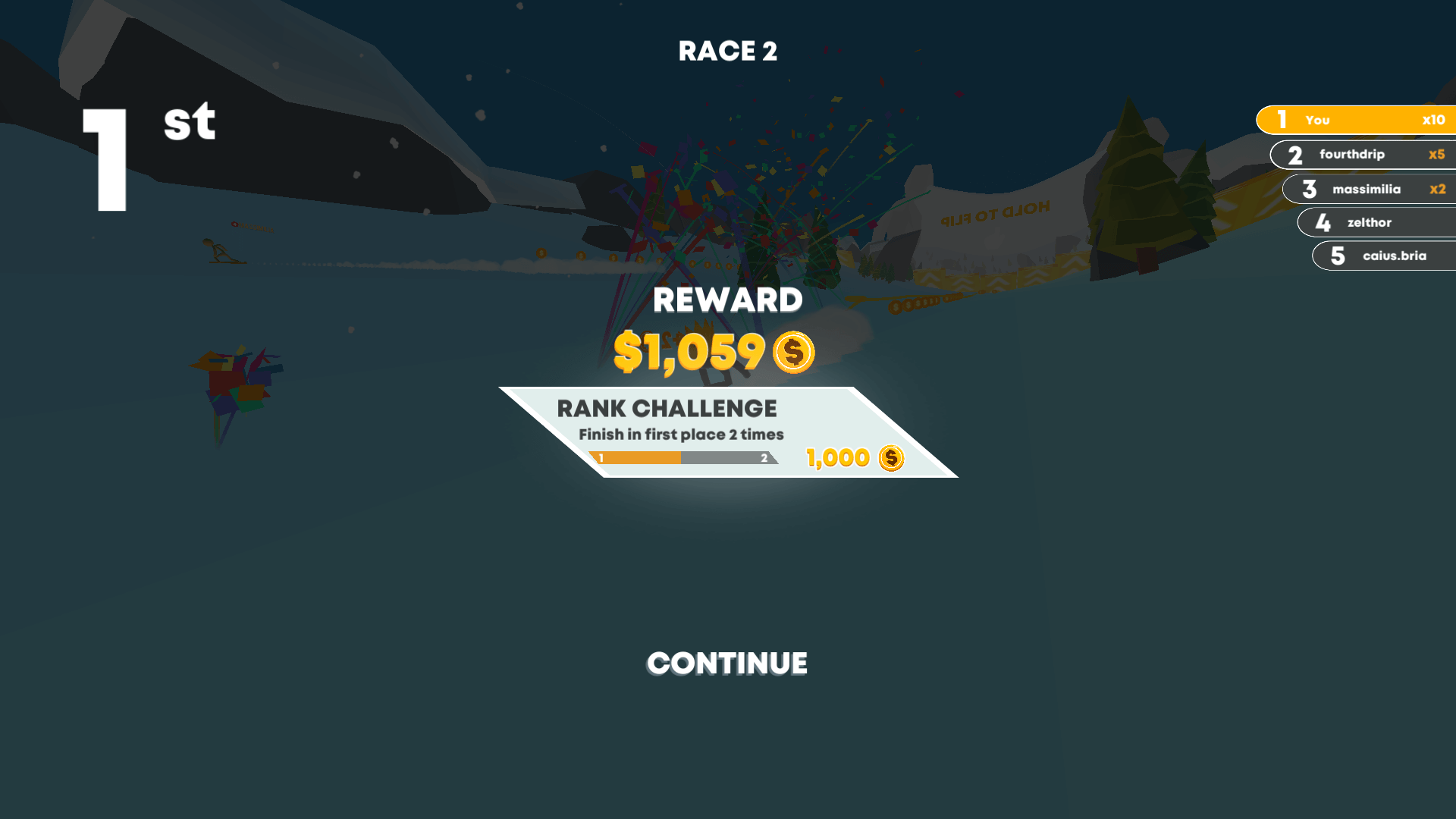 Character dashing across icy platforms in Icy Dash arcade game2