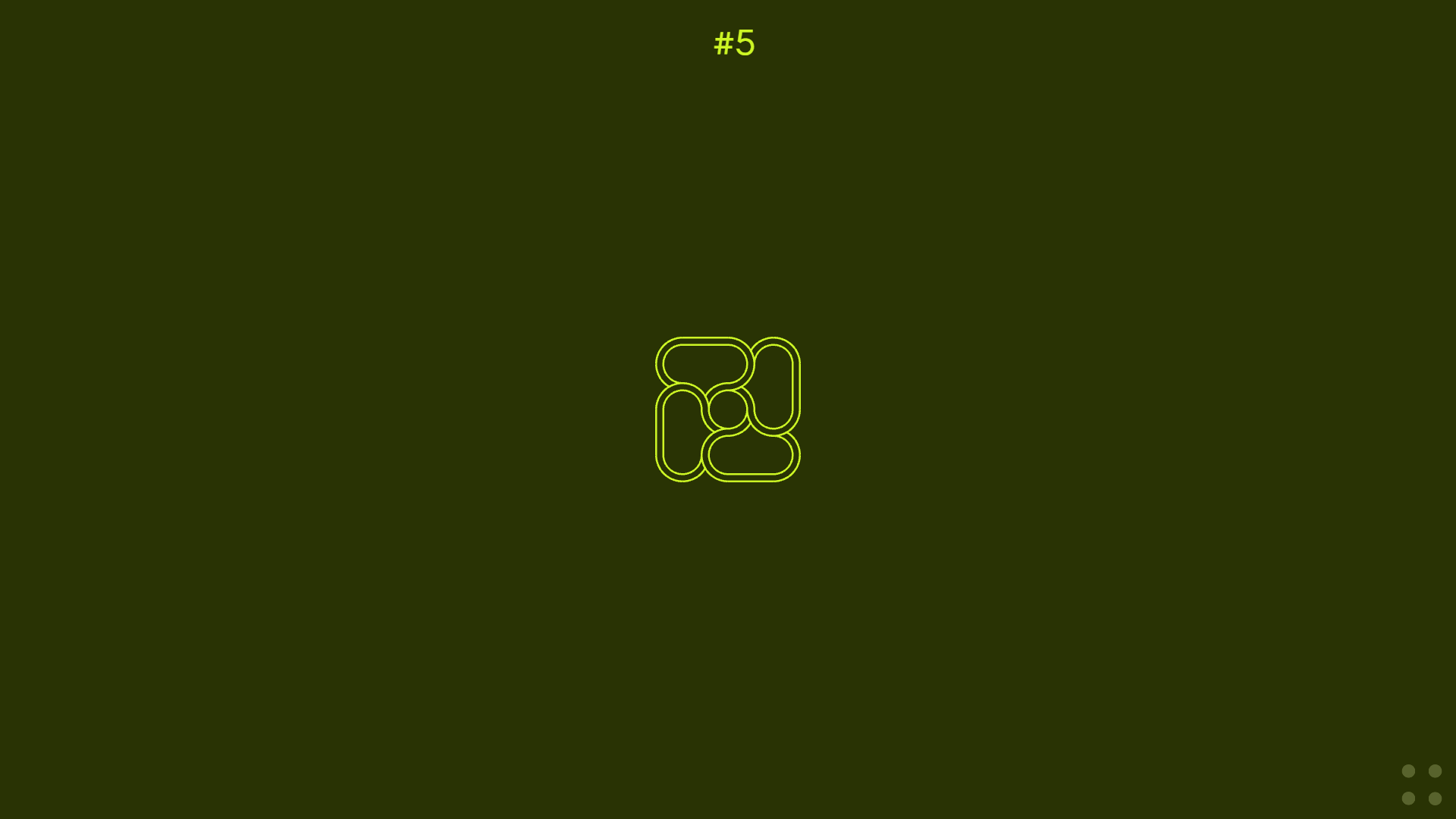 Infinity Loop puzzle game interface with glowing looping patterns