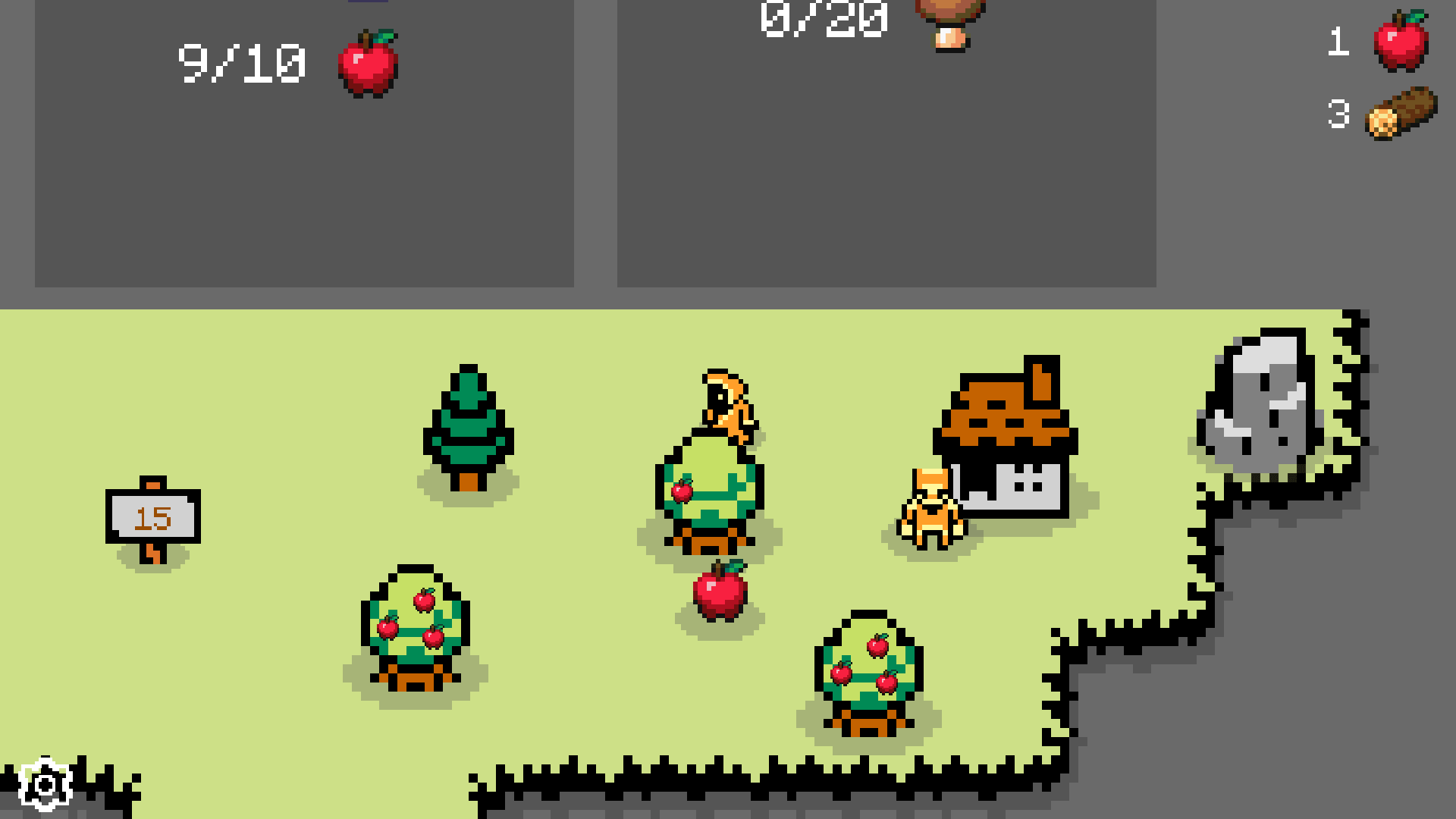 op-down view of the island map in Island Odyssey: Return of the Sea, showing various exploration points and quest markers2