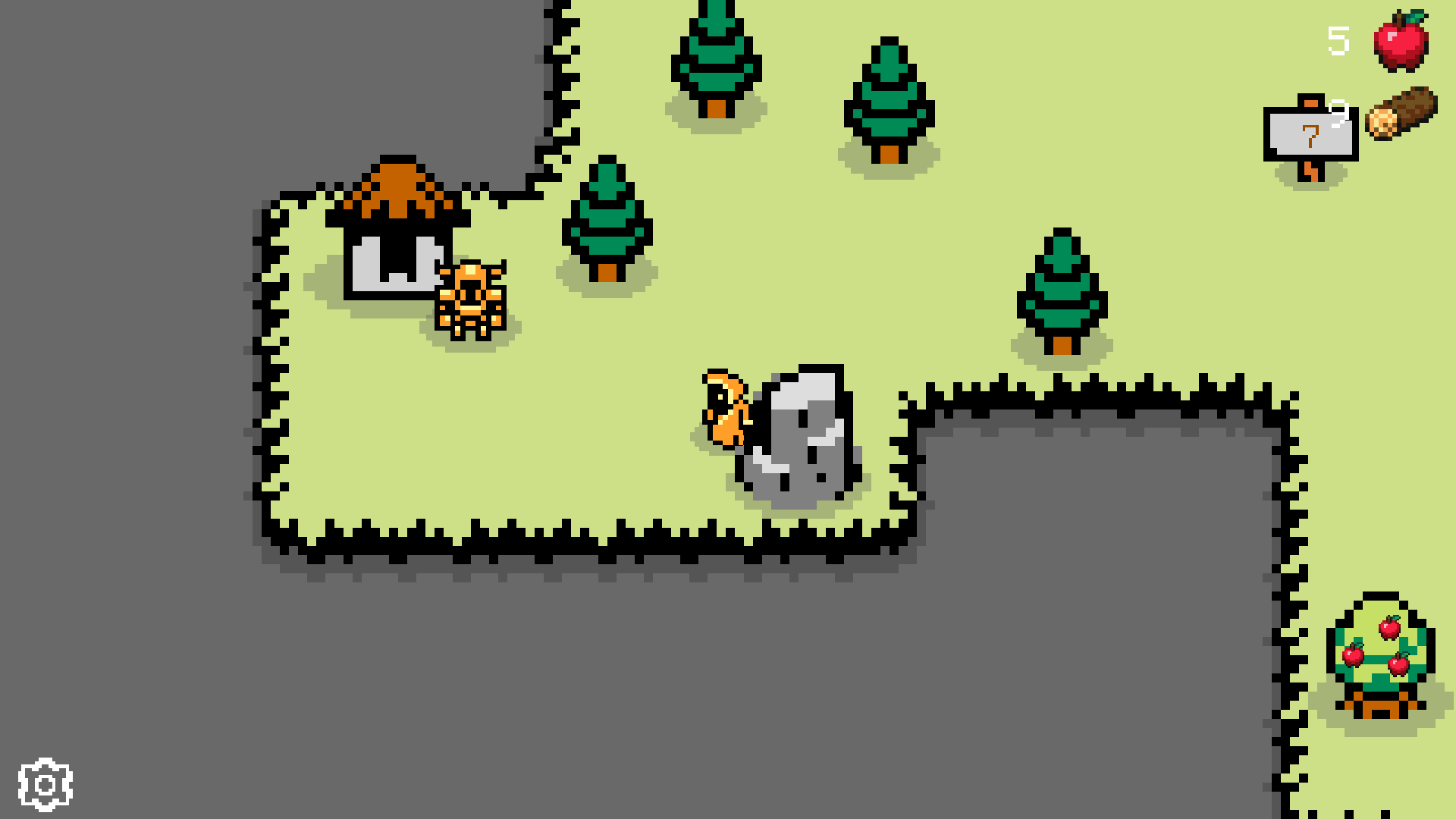 op-down view of the island map in Island Odyssey: Return of the Sea, showing various exploration points and quest markers3