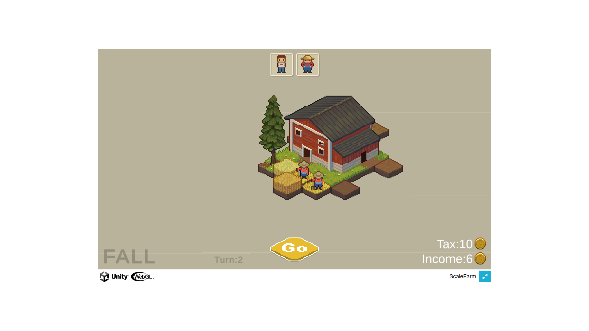 Large Scale Farming game cover showing a modern tractor driving through vast crop fields at sunrise2