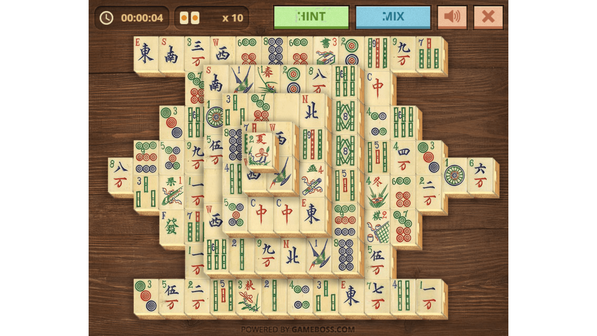 Mahjong Real online gameplay – classic tile-matching puzzle board3