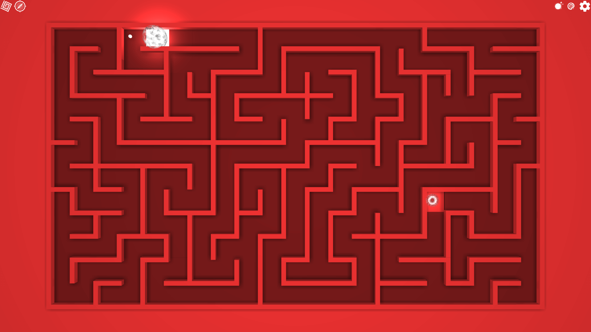 Maze Path of Light puzzle level with glowing path leading to the exit3