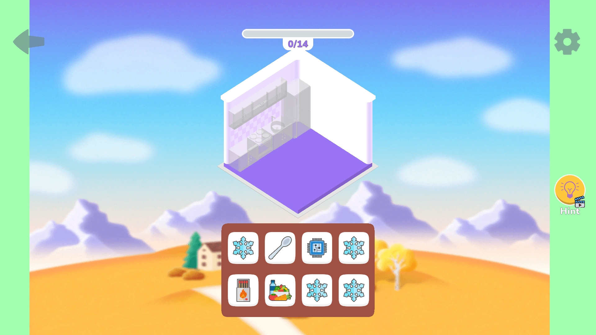Merge And Decor gameplay – merging two items to create new furniture2