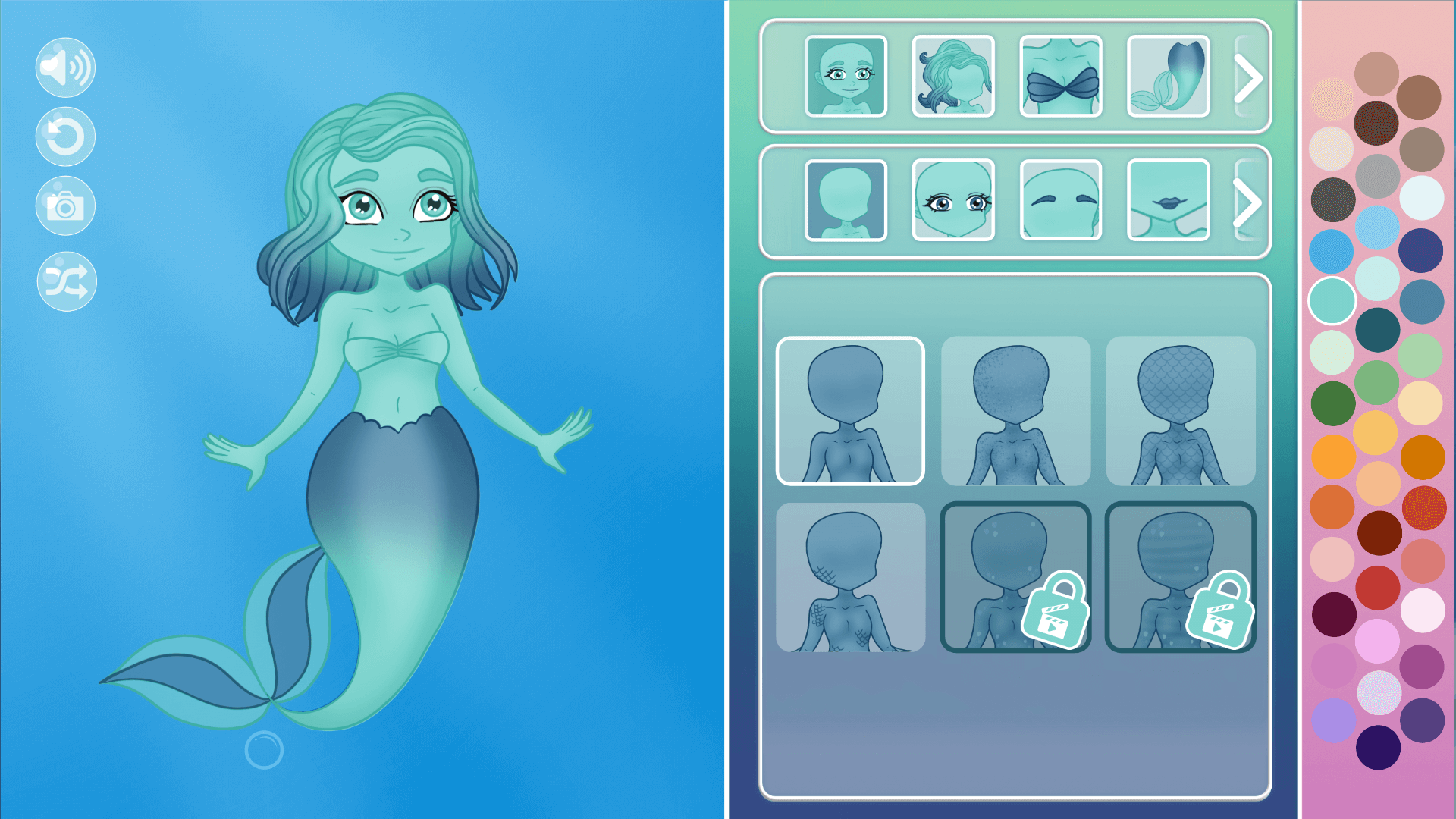 Mermaid Dress Up game – customize mermaids with tails and outfits5