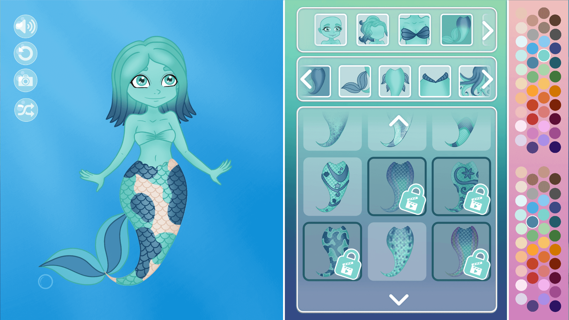 Mermaid Dress Up game – customize mermaids with tails and outfits3