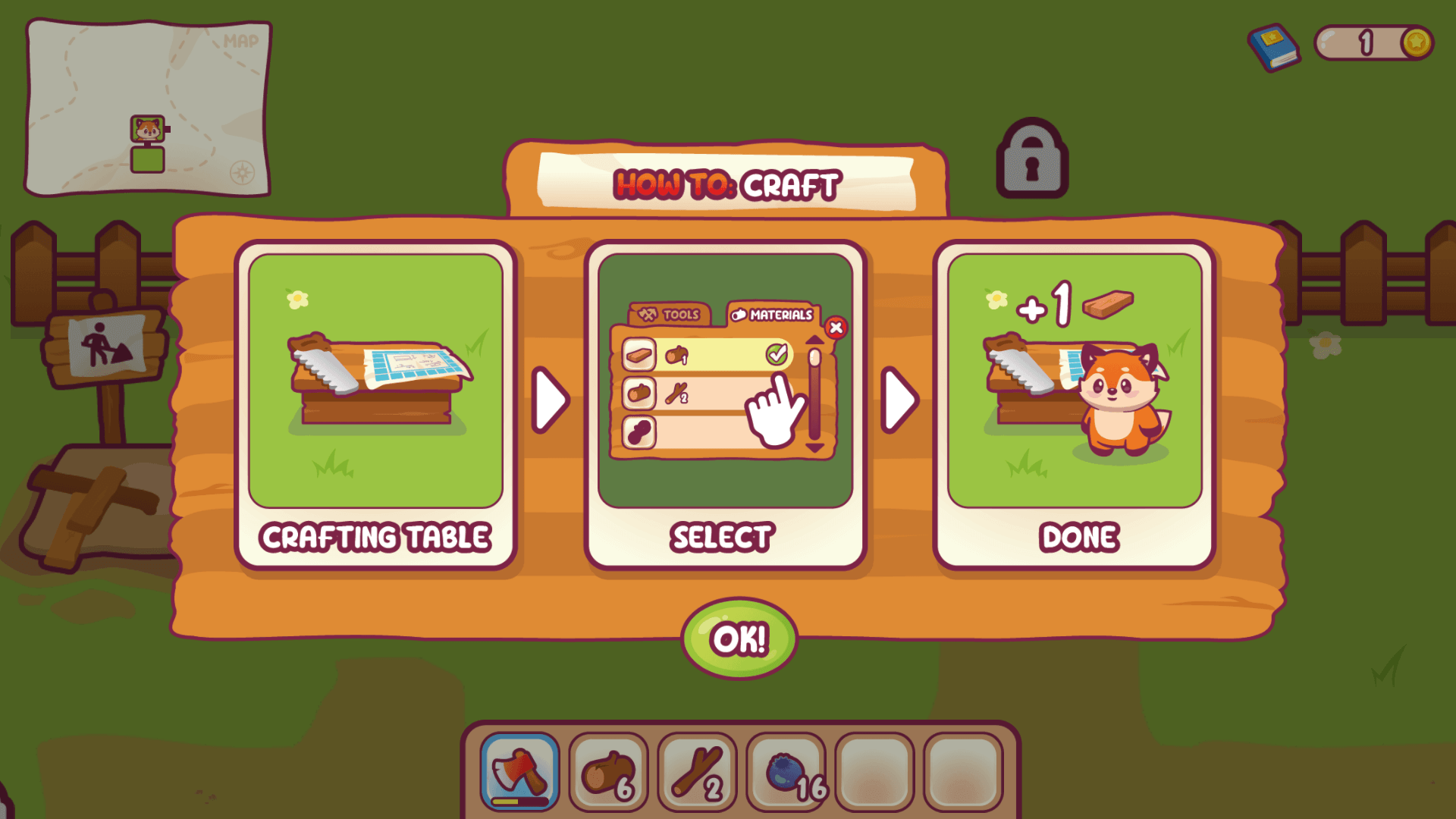 Phox Forage fox trading items with other forest animals1
