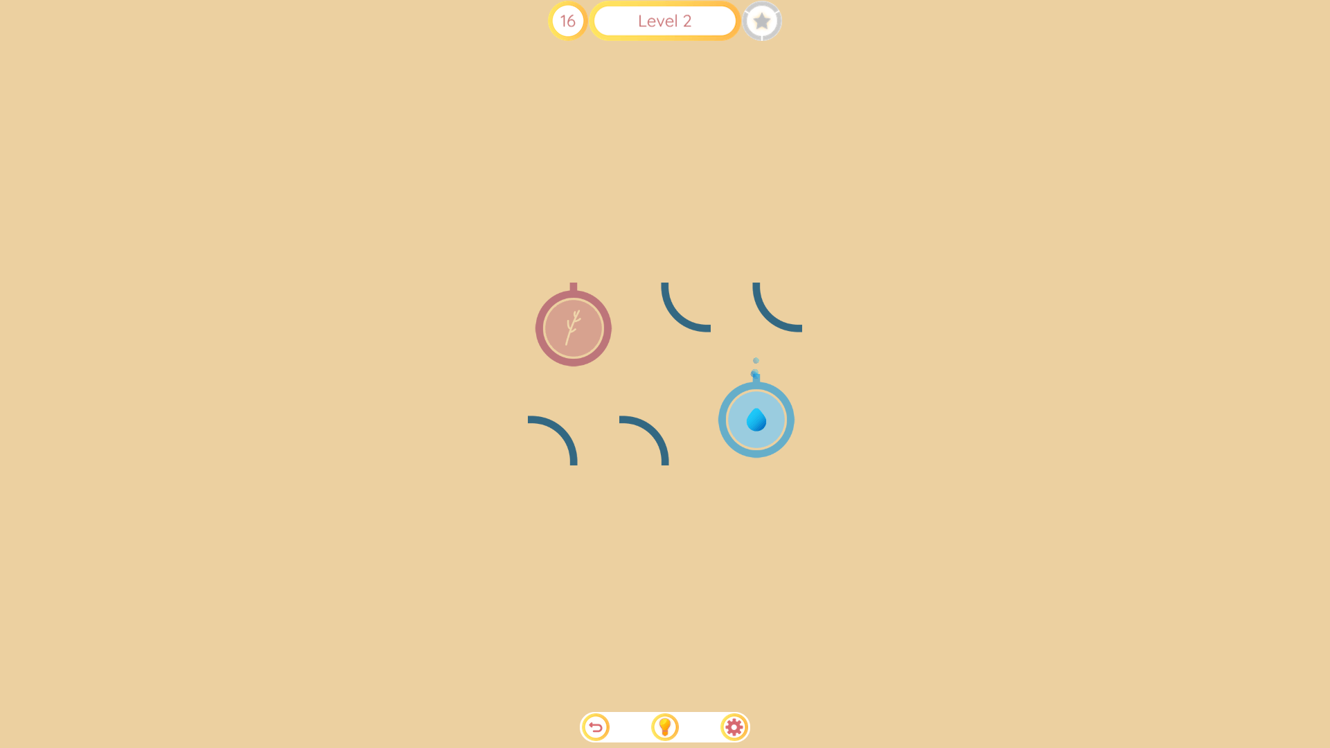 Rotating pipe pieces to connect water flow in Pipes game2