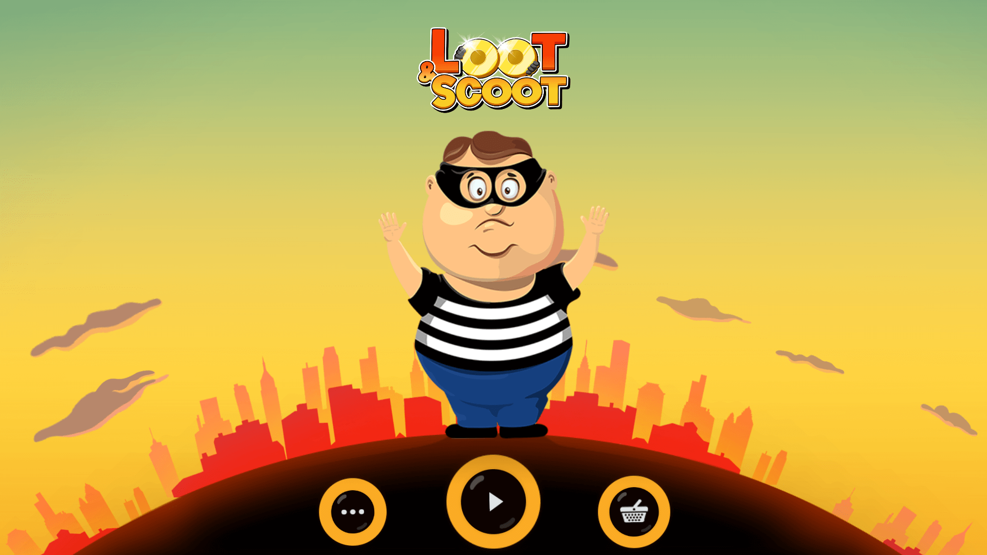 Loot & Scoot main character – funny bank teller falling through floors4