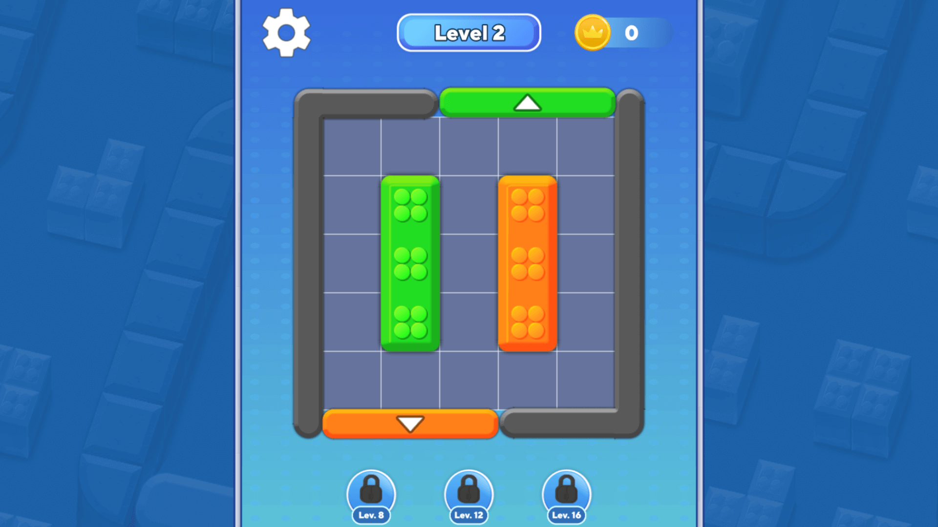 Color Blocks game menu with start button and colorful design1