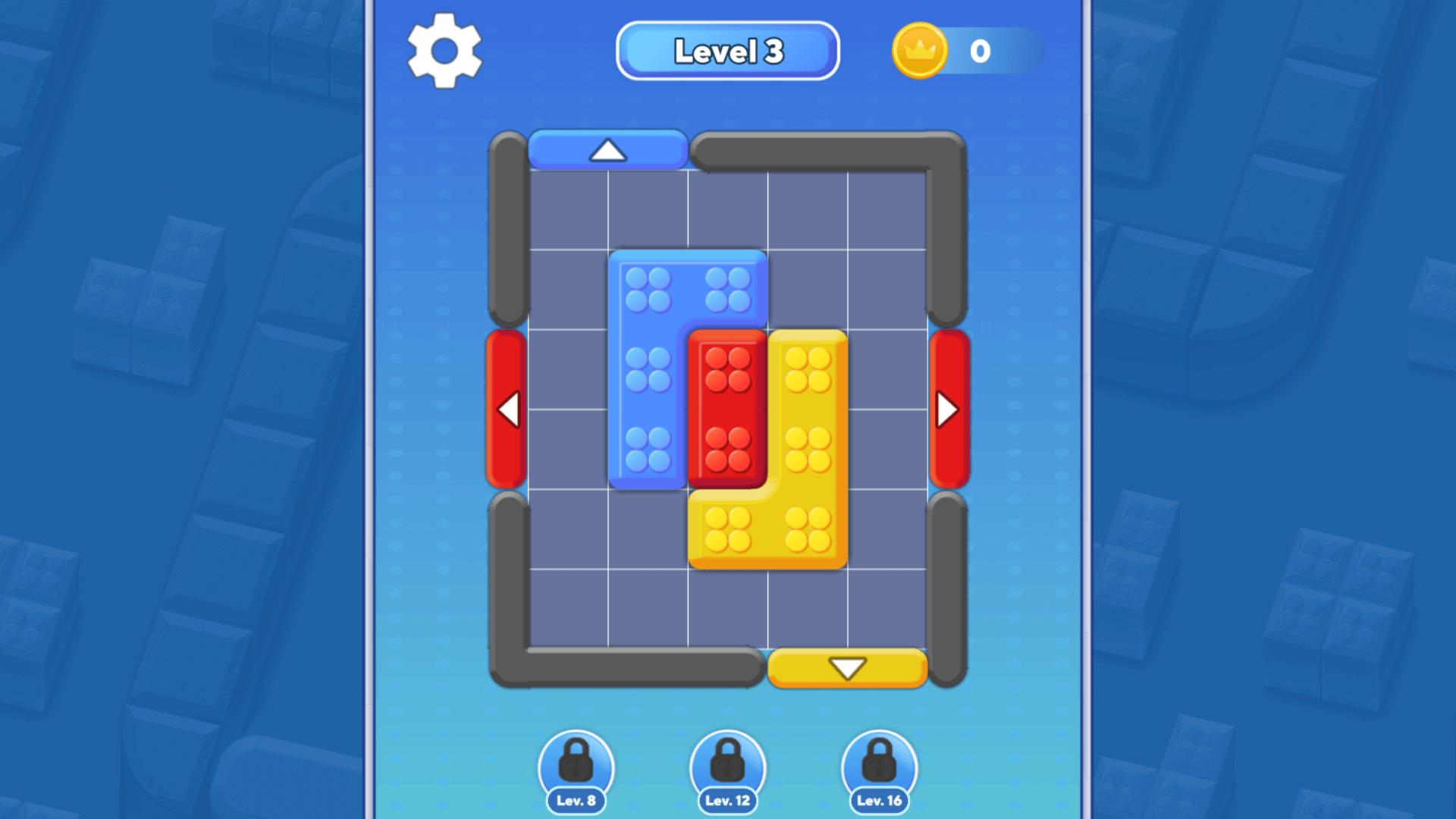 Color Blocks game menu with start button and colorful design3