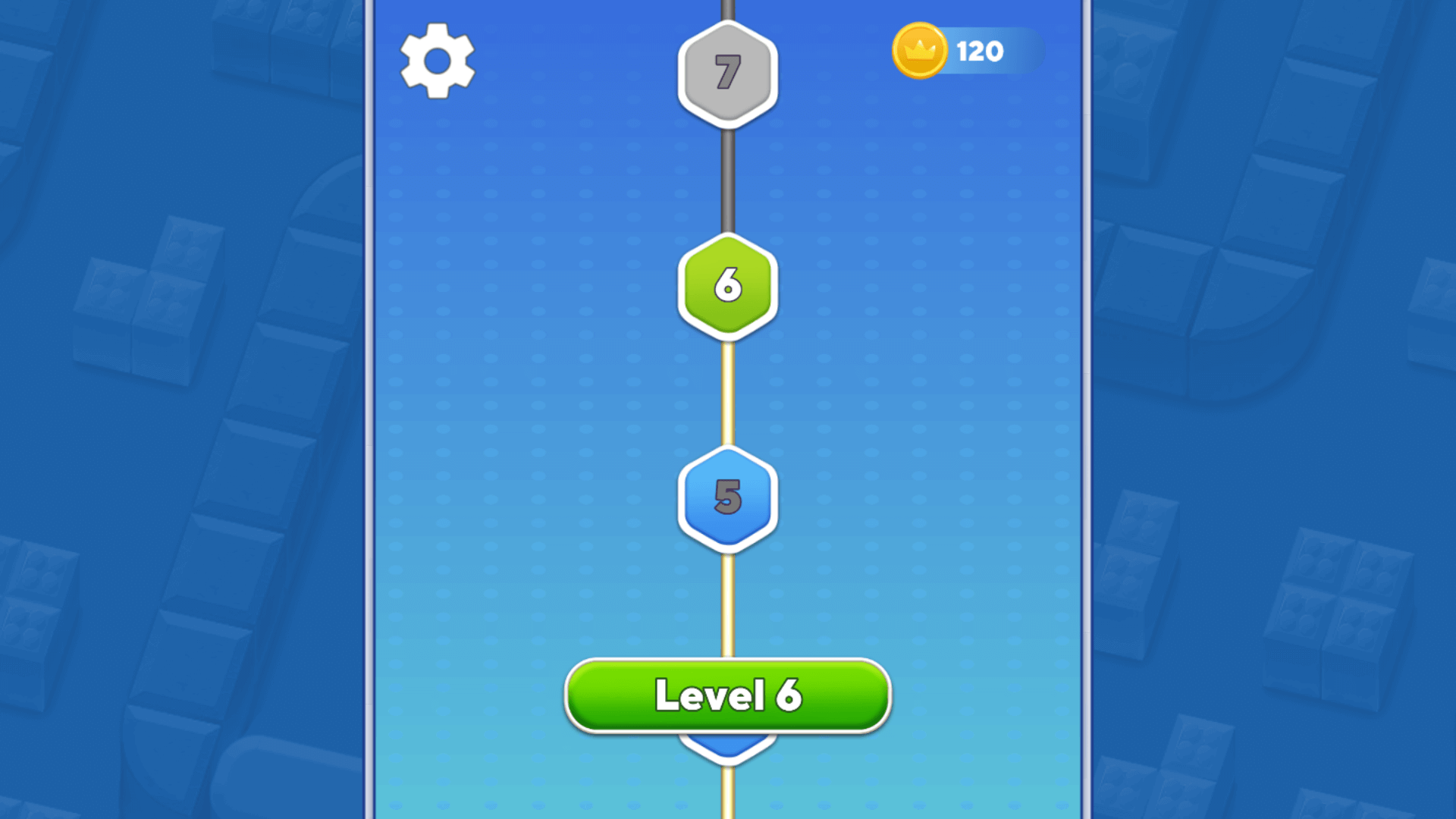 Color Blocks game menu with start button and colorful design4