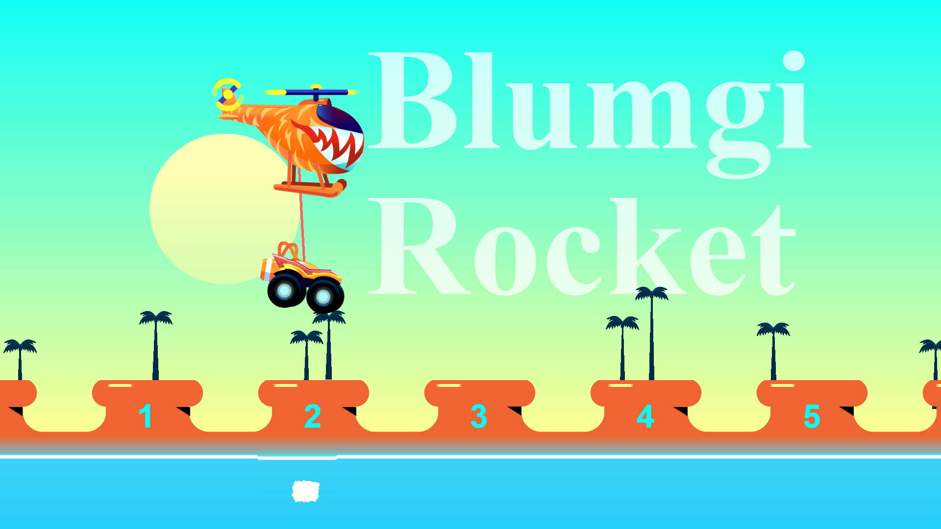 Blumgi Rocket car racing through colorful platform levels2
