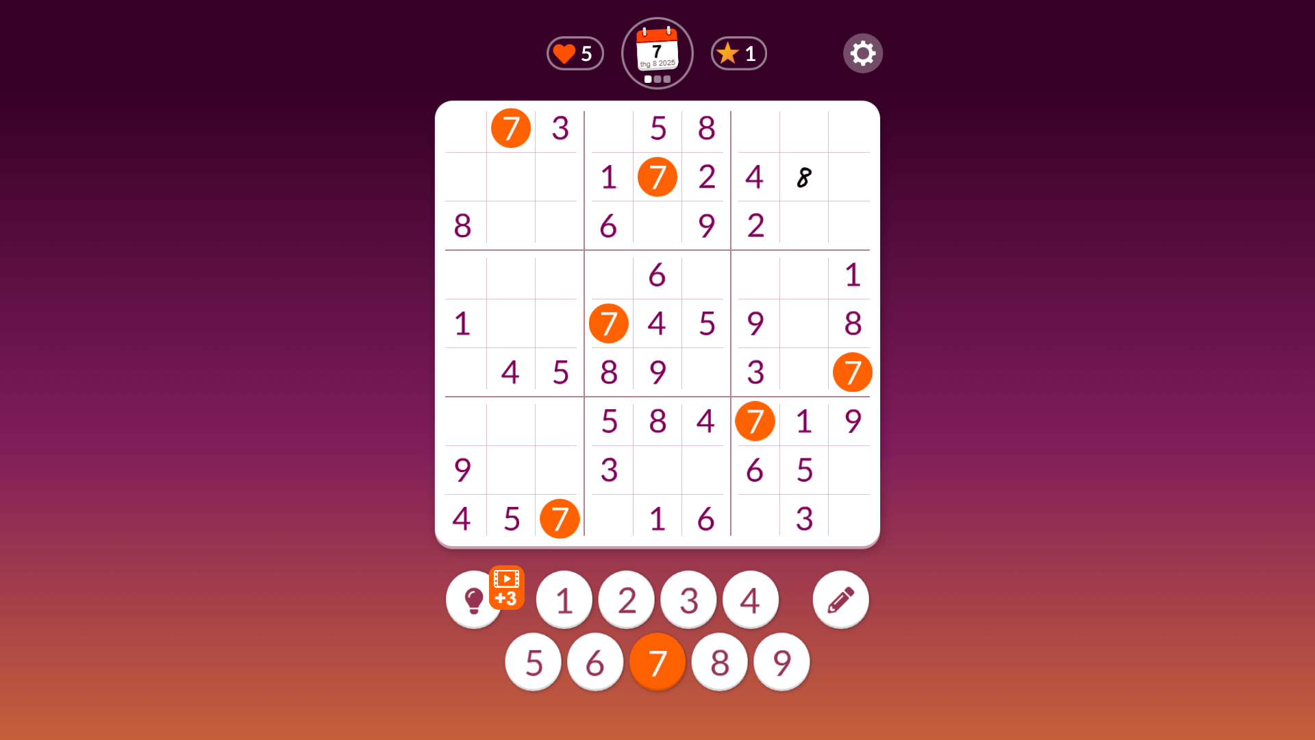 Sudoku Calendar app icon featuring a classic 9x9 Sudoku grid with a calendar overlay1
