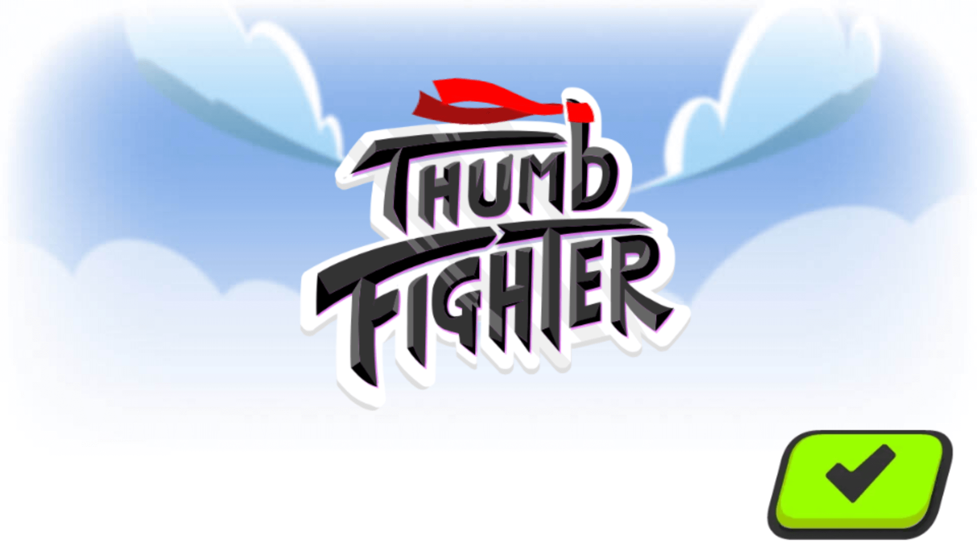 Thumb Fighter gameplay screenshot with two thumbs battling4