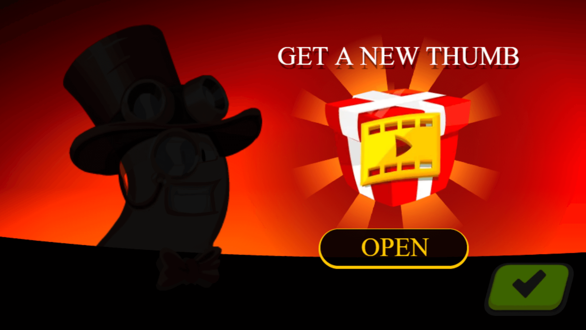 Thumb Fighter gameplay screenshot with two thumbs battling2