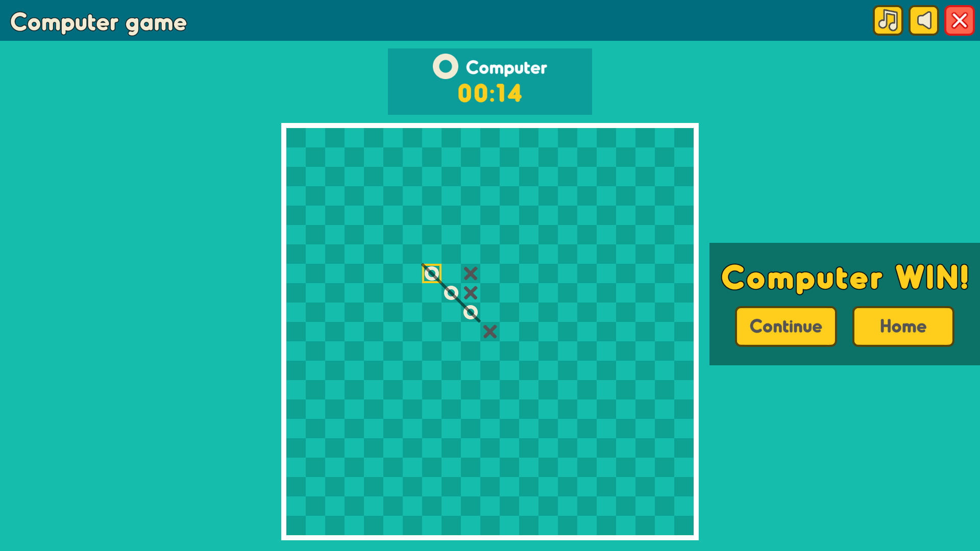 Multiplayer tic tac toe match in Tic Tac Toe Io browser game1