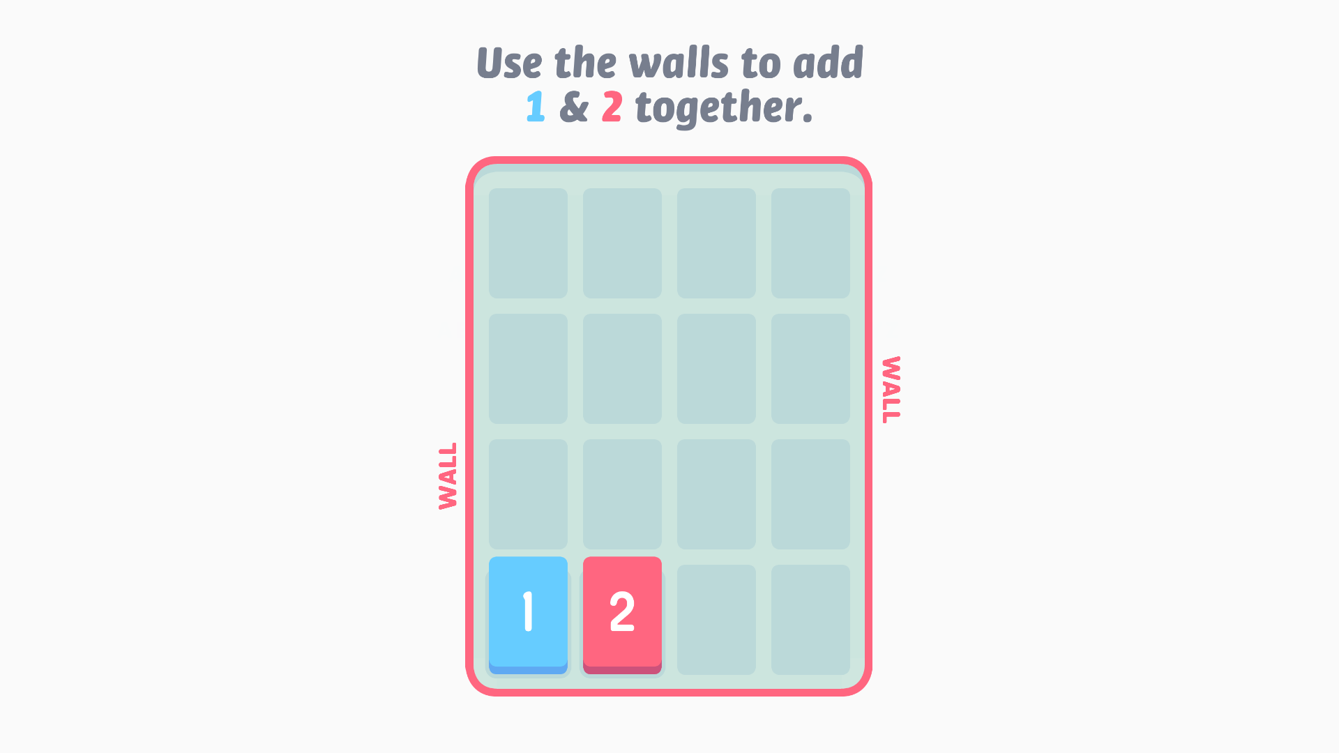 Merging numbered tiles in Trimerge gameplay2