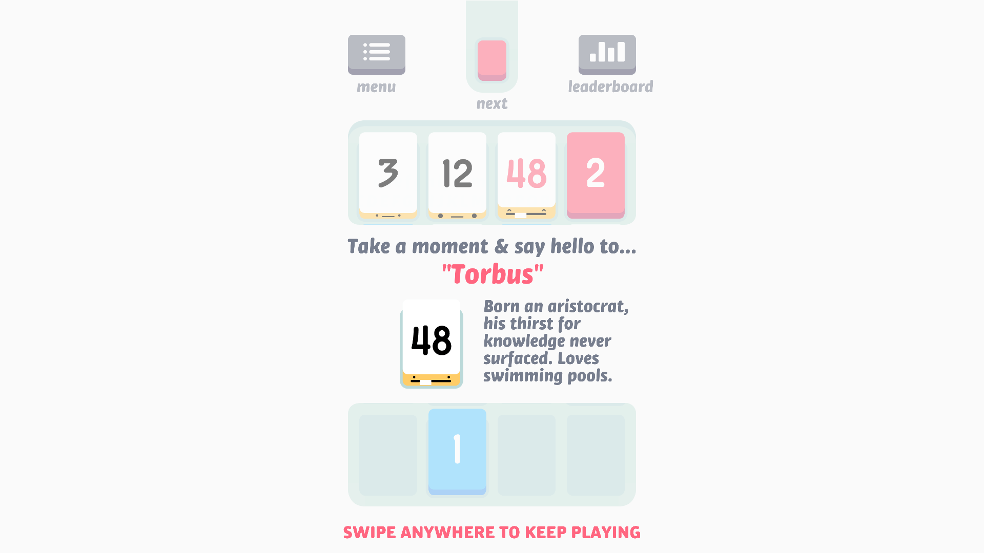 Merging numbered tiles in Trimerge gameplay