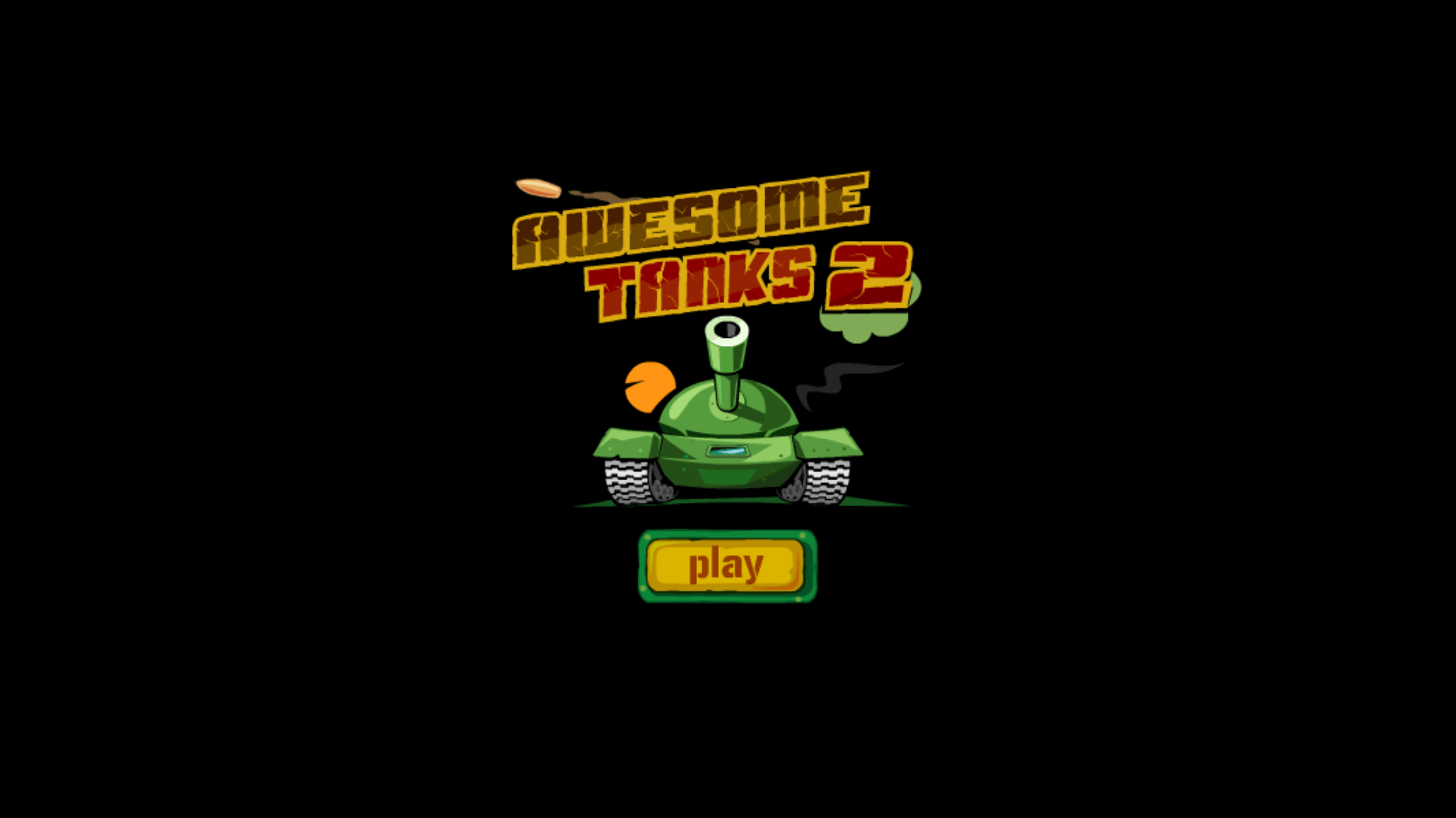 Awesome Tanks 2 gameplay – top-down view of tank battle