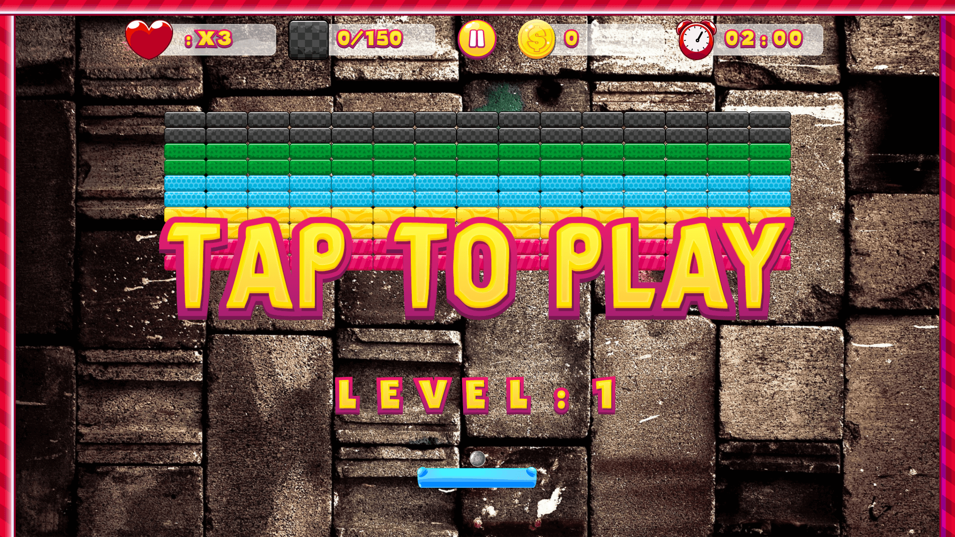 Brick Hit gameplay with colorful balls breaking numbered bricks in arcade style2