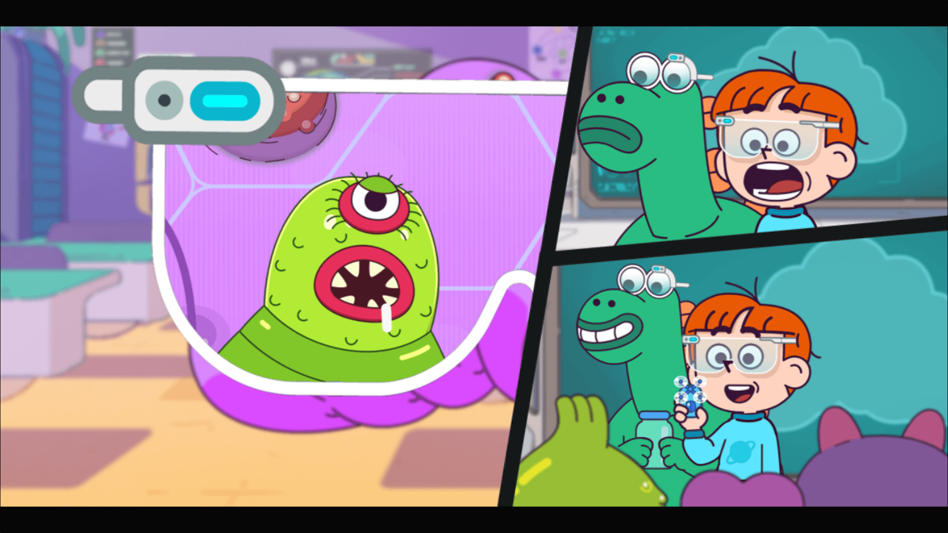Bug Off gameplay showing player tapping to squash crawling bugs on screen3