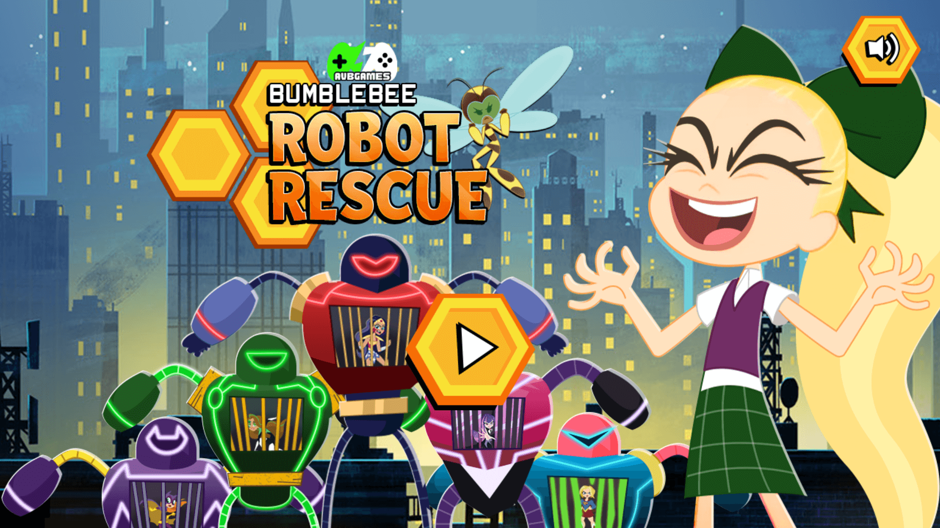 Bumblebee Robot Rescue game – DC Super Hero Girls online adventure5