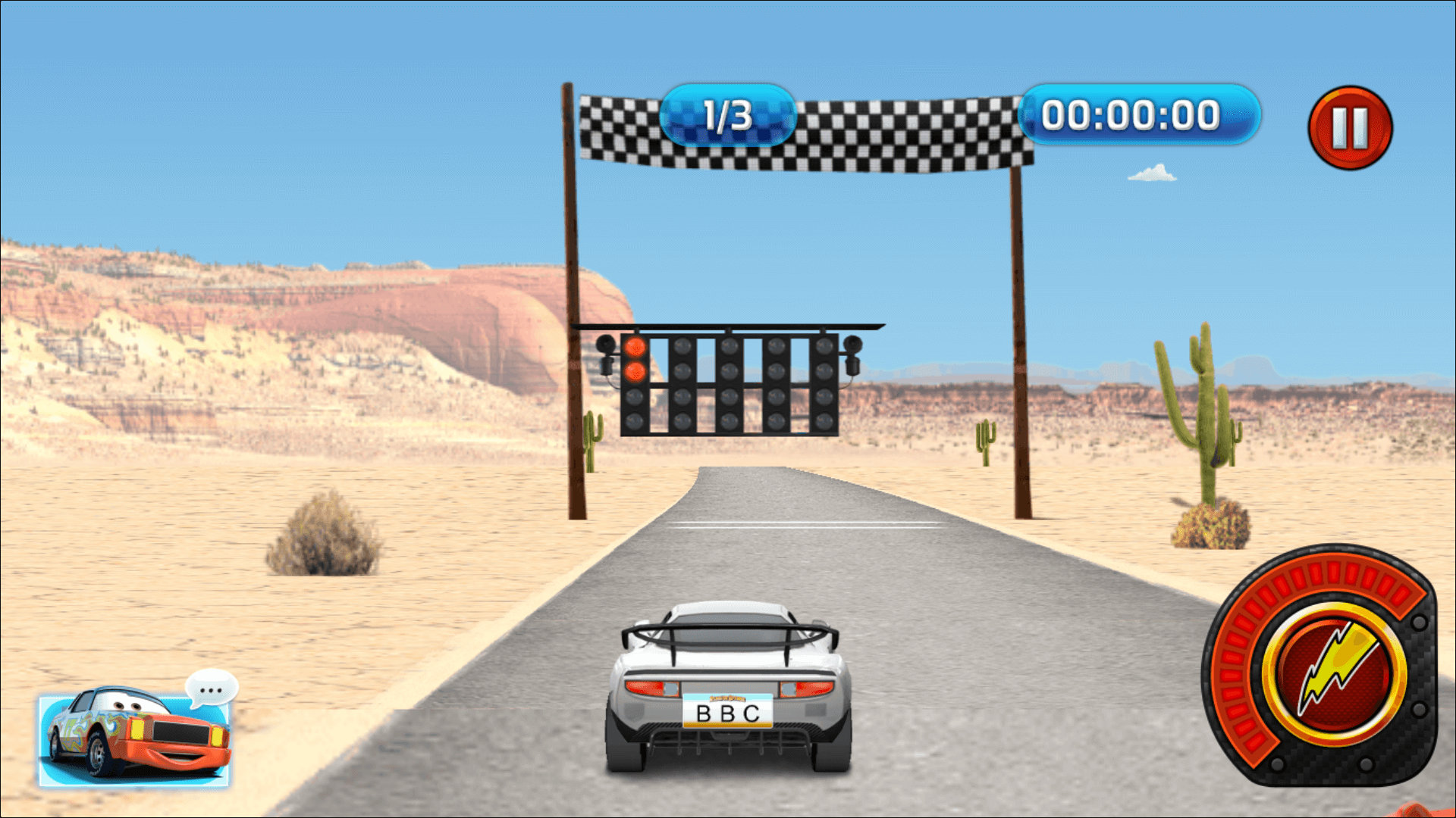 Cars: Lightning Speed game – Lightning McQueen racing on international track1