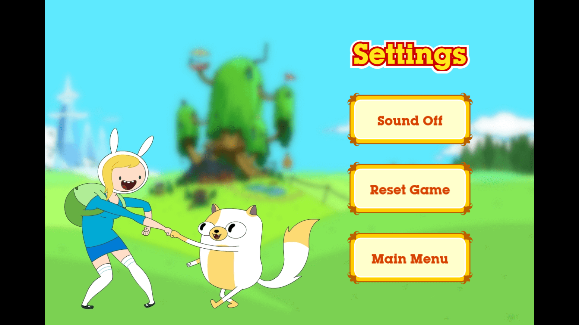 Fionna Fights game – Fionna attacking flying monsters with her sword4