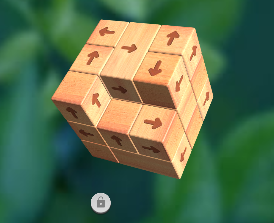 Tap 3D Wood Block Away