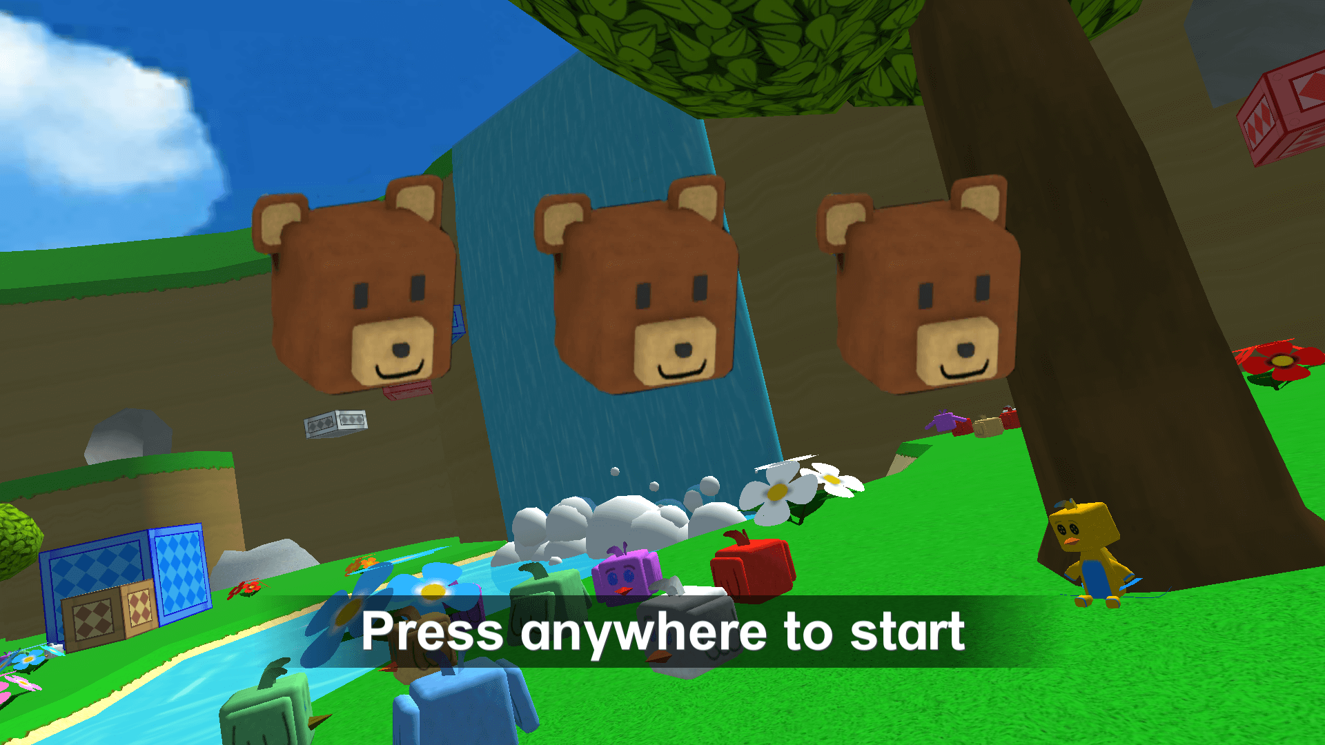 Super Bear Adventure gameplay – bear exploring a colorful 3D world4