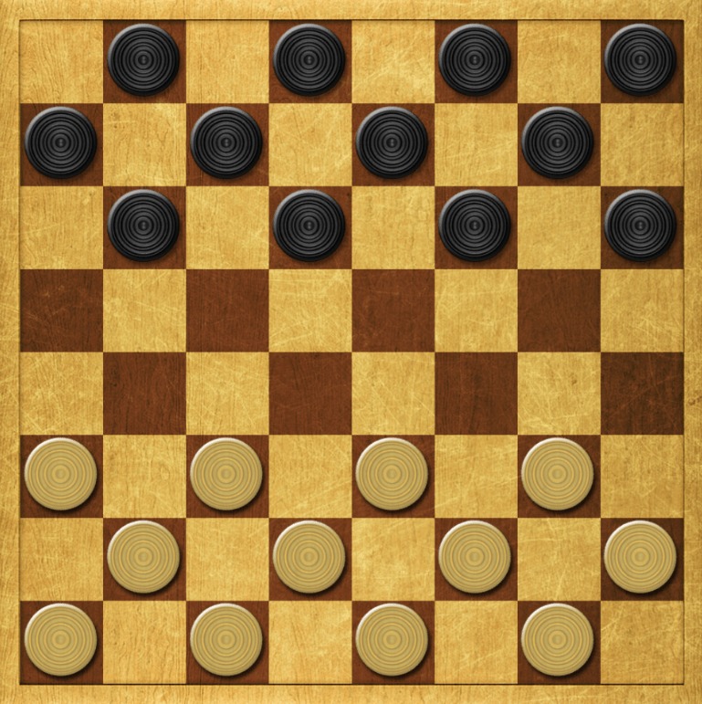 how to play checkers board examp