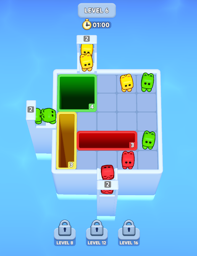 Cube Drop Puzzle
